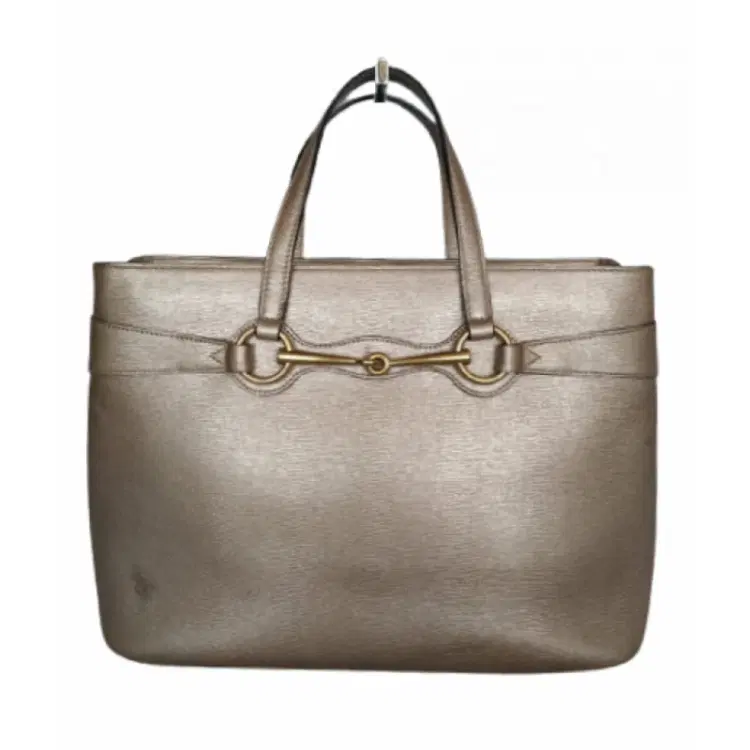 Gucci Metallic Leather Medium Bright Bit Tote-Hover-Image