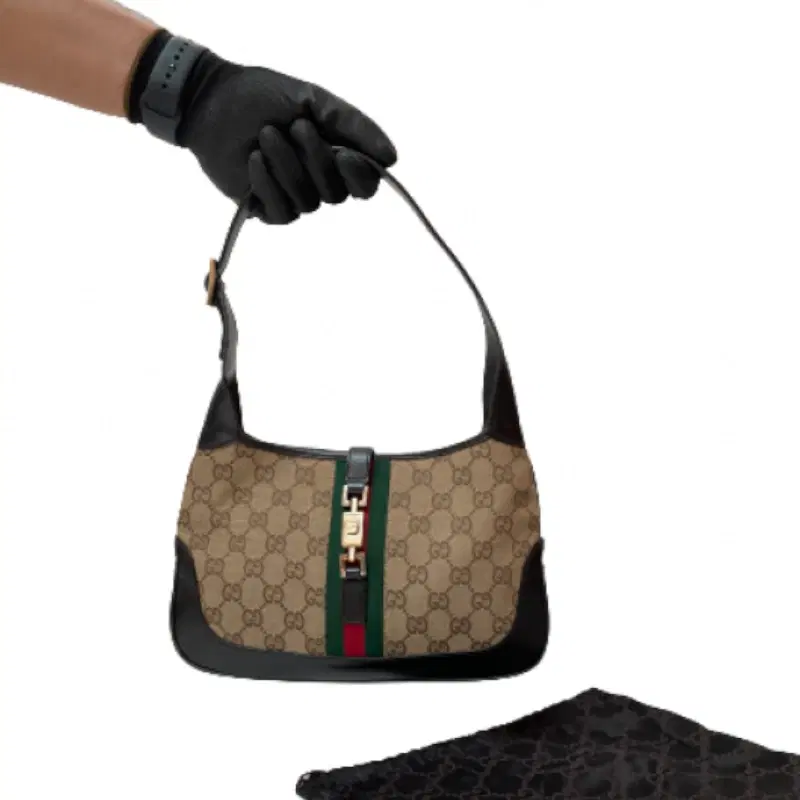 Gucci Monogram Jackie O Hobo Bag