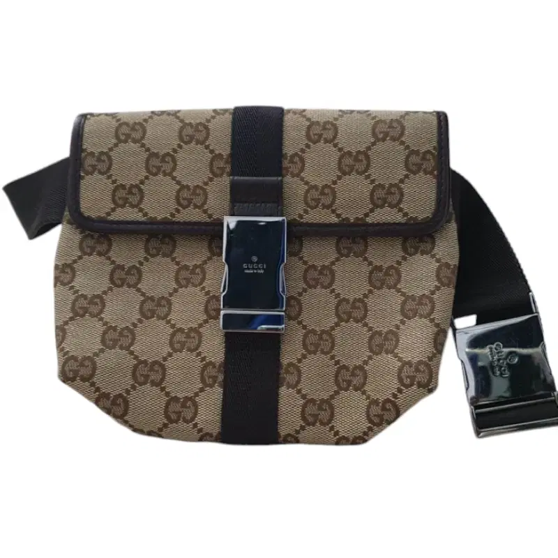 Gucci GG Canvas Buckle Waist Bum Bag