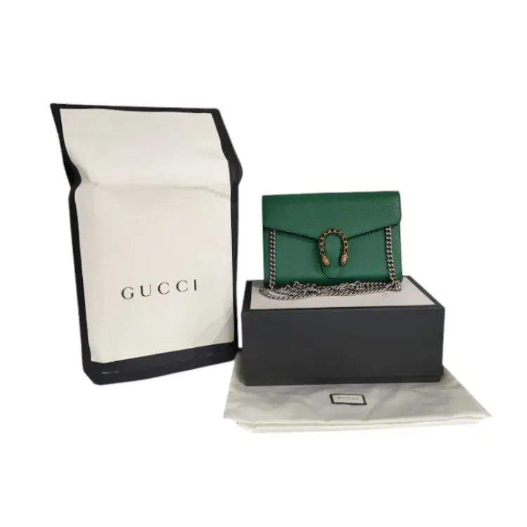 Gucci Dionysus Mini Green Leather Shoulder Bag-Hover-Image