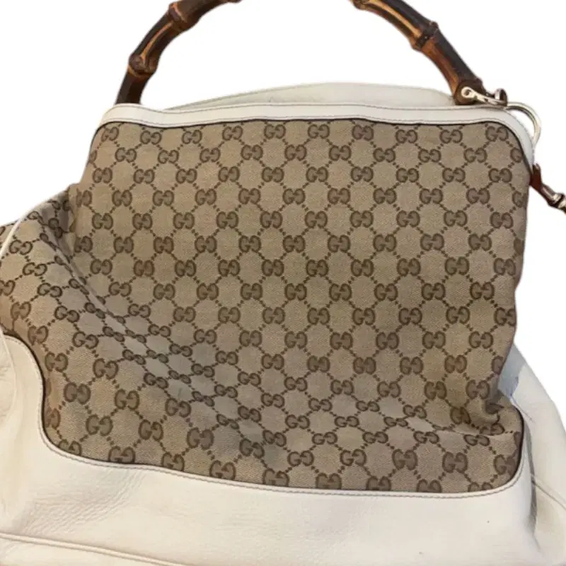Gucci GG Canvas Diana Bamboo Shoulder Bag