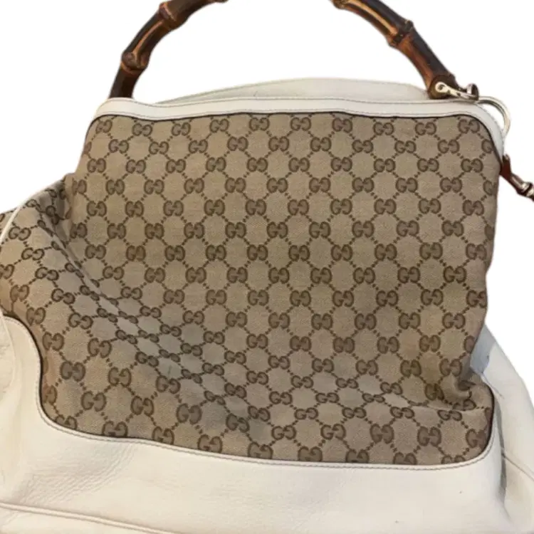 Gucci GG Canvas Diana Bamboo Shoulder Bag-Hover-Image