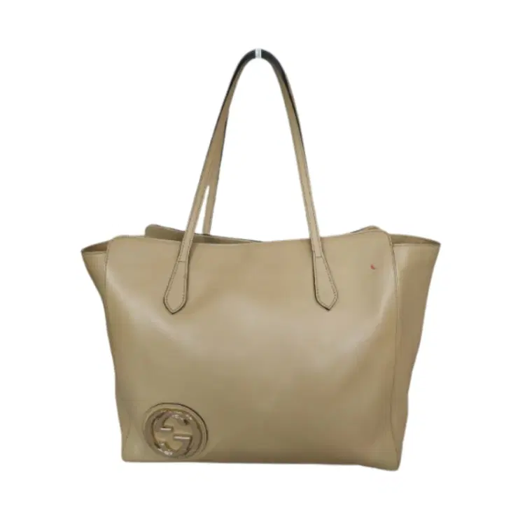 Gucci Grand Prix Interlocking GG Grainy Leather Tote-Hover-Image