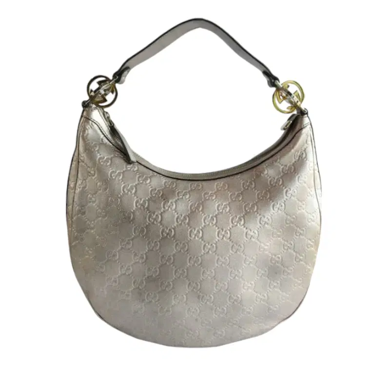 Gucci Guccissima GG Twins Leather Hobo Bag