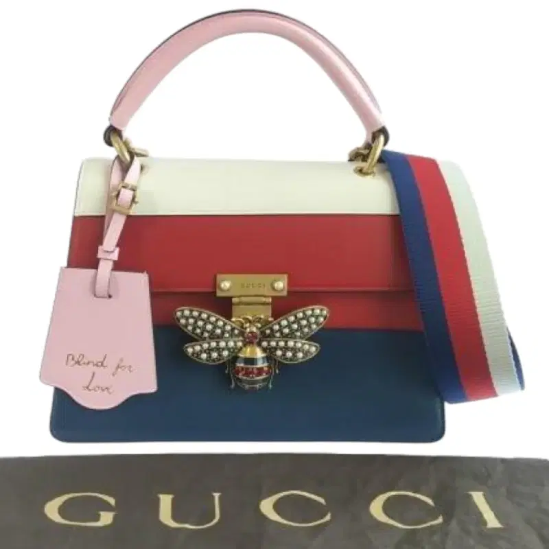 Gucci Queen Margaret Leather Top Handle Bag