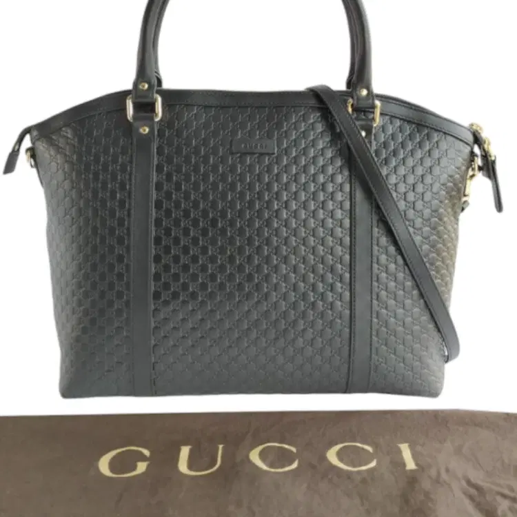 Gucci Black Microguccissima Leather Large Dome Satchel-Hover-Image
