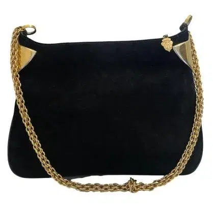 Gucci 1970 Suede Leather Chain Shoulder Bag