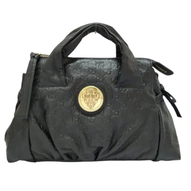 Gucci Black Guccissima Leather Hysteria Satchel-Hover-Image