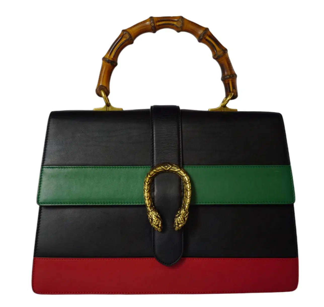 Gucci Calfskin Medium Dionysus Bamboo Top Handle Bag