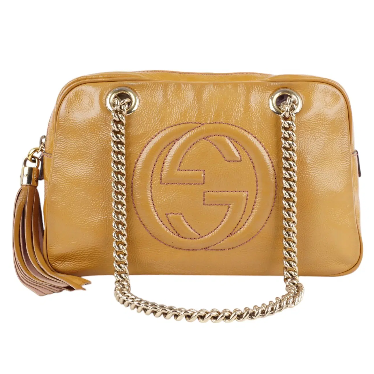 Gucci Leather Medium Soho Chain Shoulder Bag
