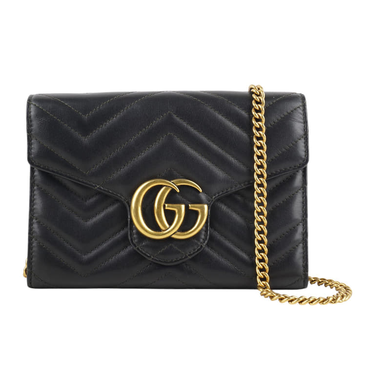 Gucci GG Marmont Matelasse Wallet on Chain-Hover-Image