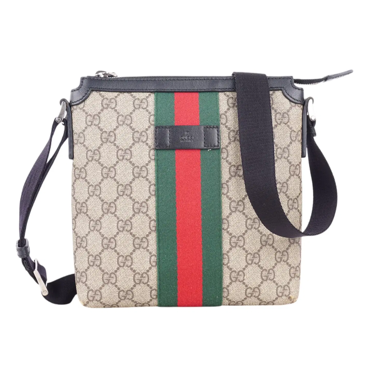 Gucci web GG supreme messenger Bag