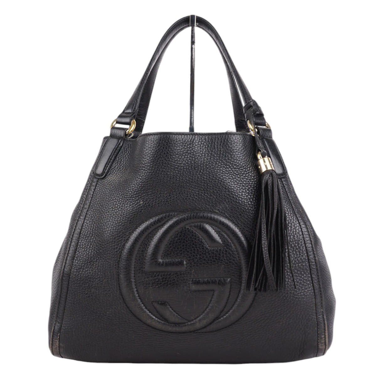 Gucci Black Pebbled Leather Medium Soho Hobo