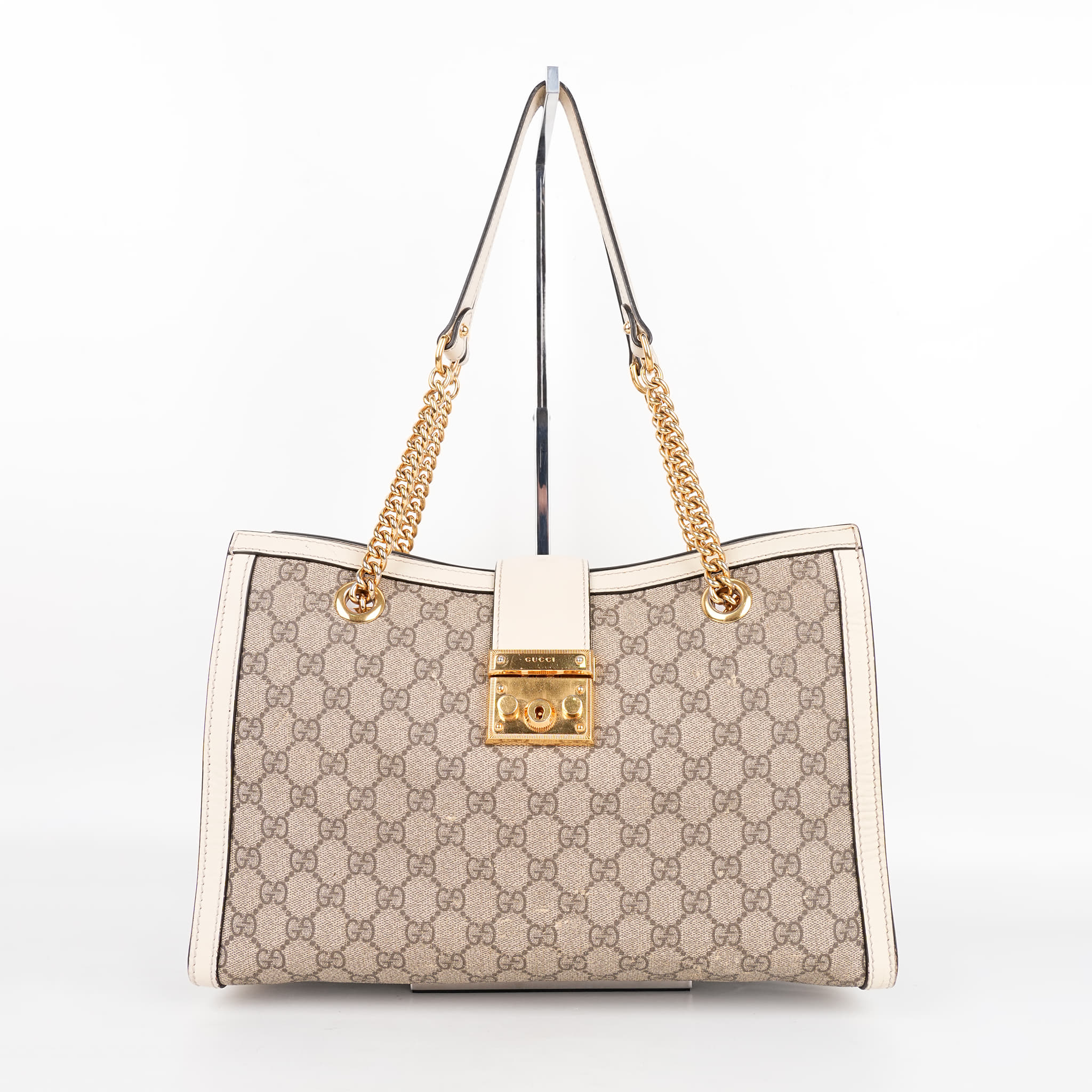 Gucci Padlock Medium Tote Bag in GG Supreme Canvas