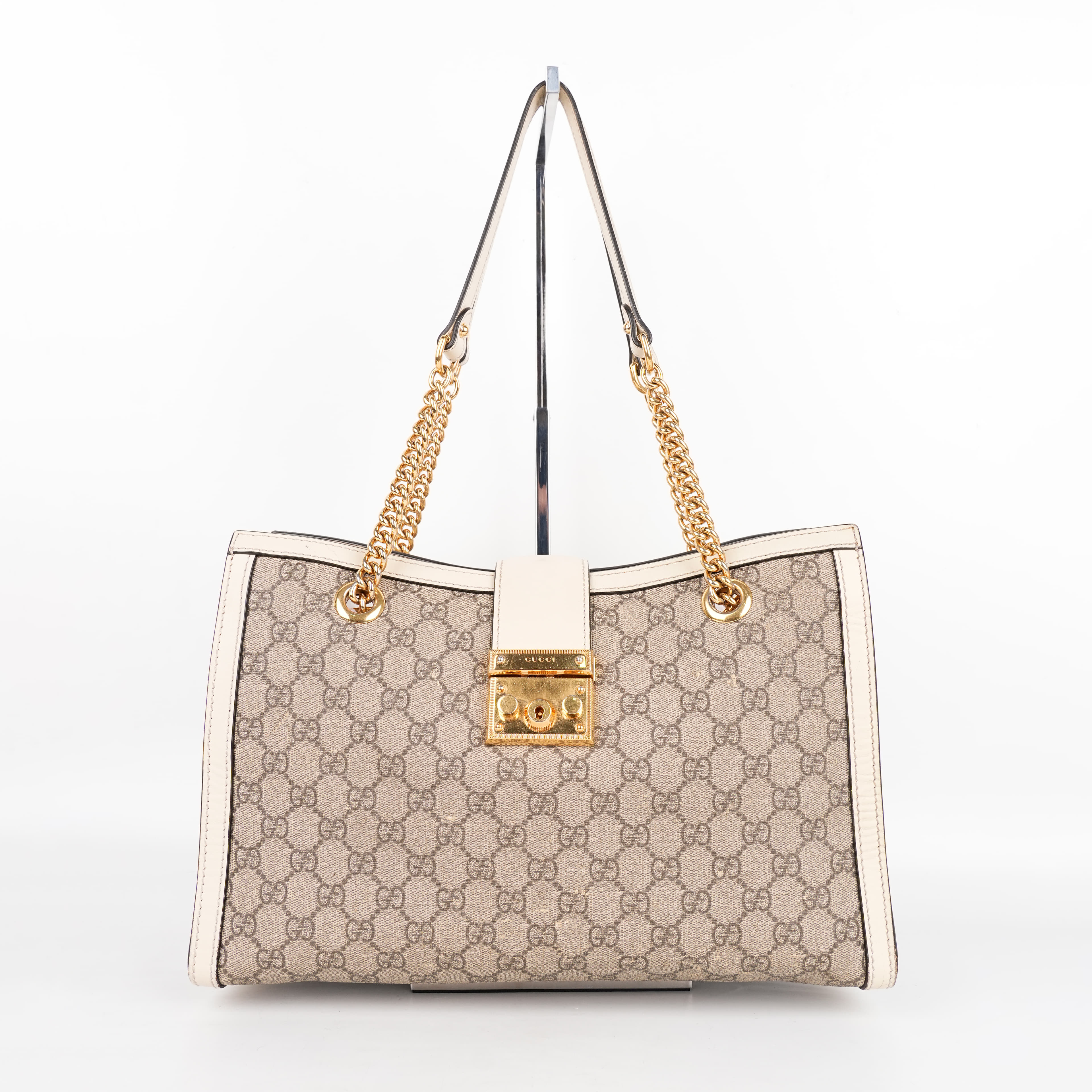 Gucci Padlock Medium Tote Bag in GG Supreme Canvas