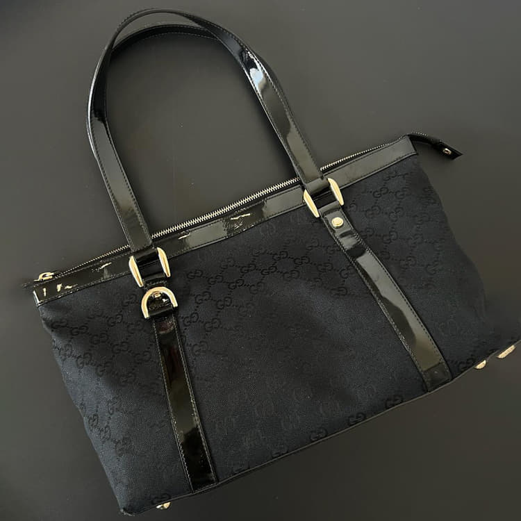 Gucci Canvas Abbey Tote-Hover-Image