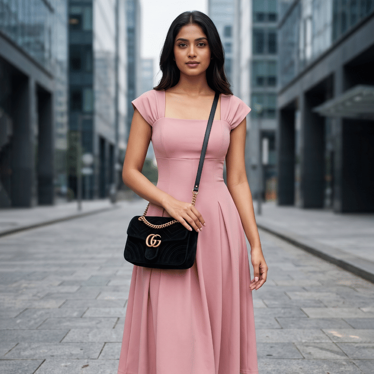 Gucci GG Marmont Small Velvet Shoulder Bag-Hover-Image