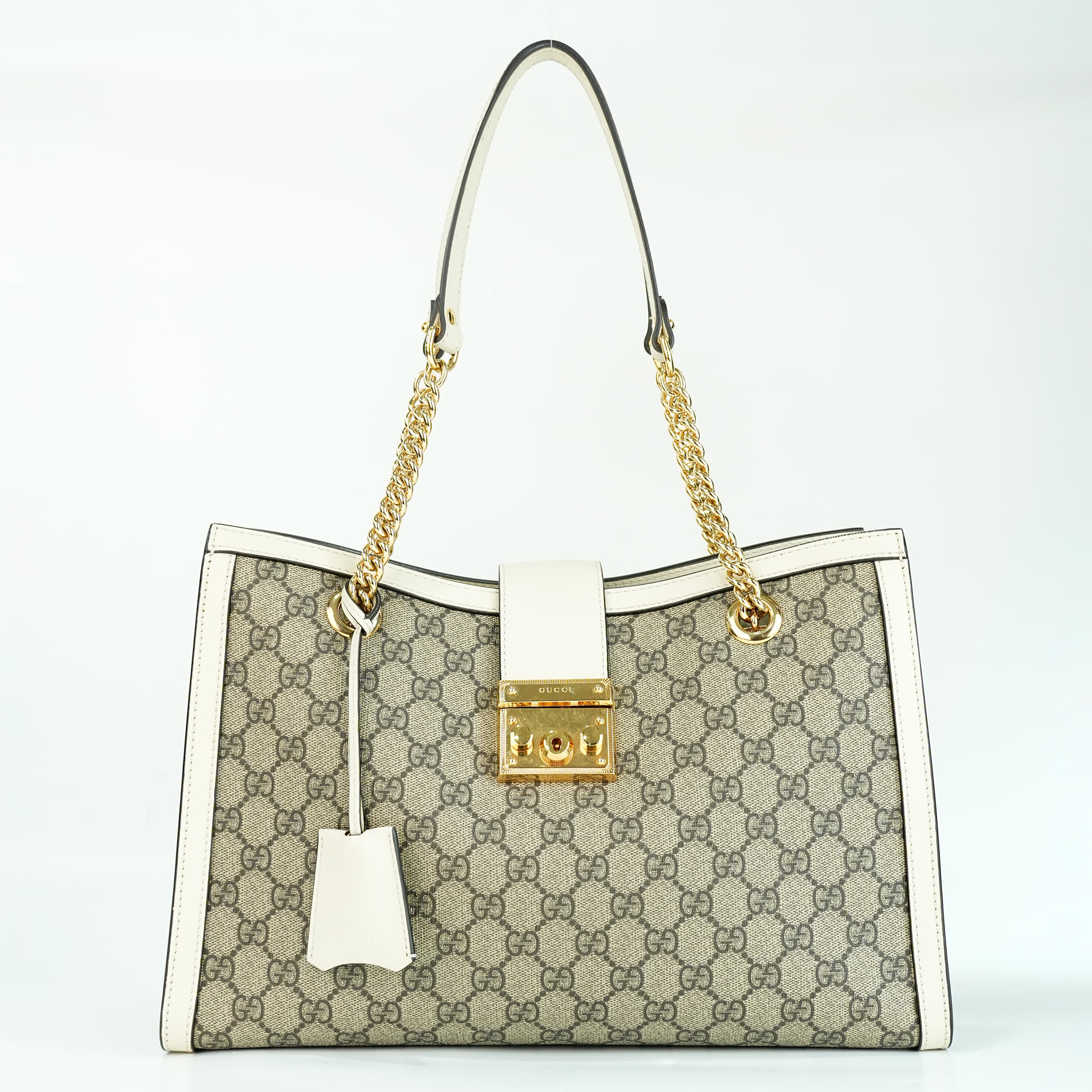 Gucci Padlock Beige Shoulder Bag