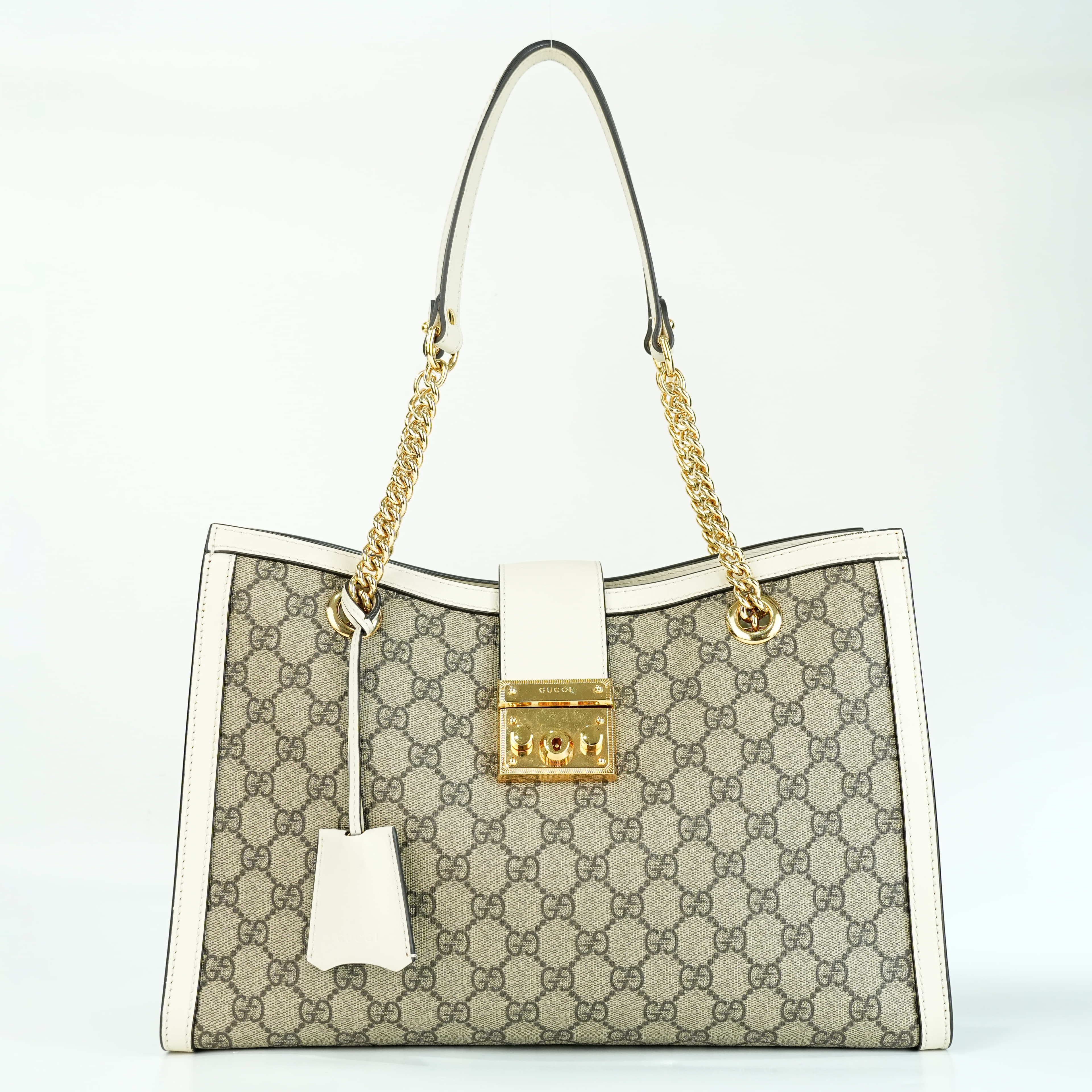Gucci Padlock Beige Shoulder Bag
