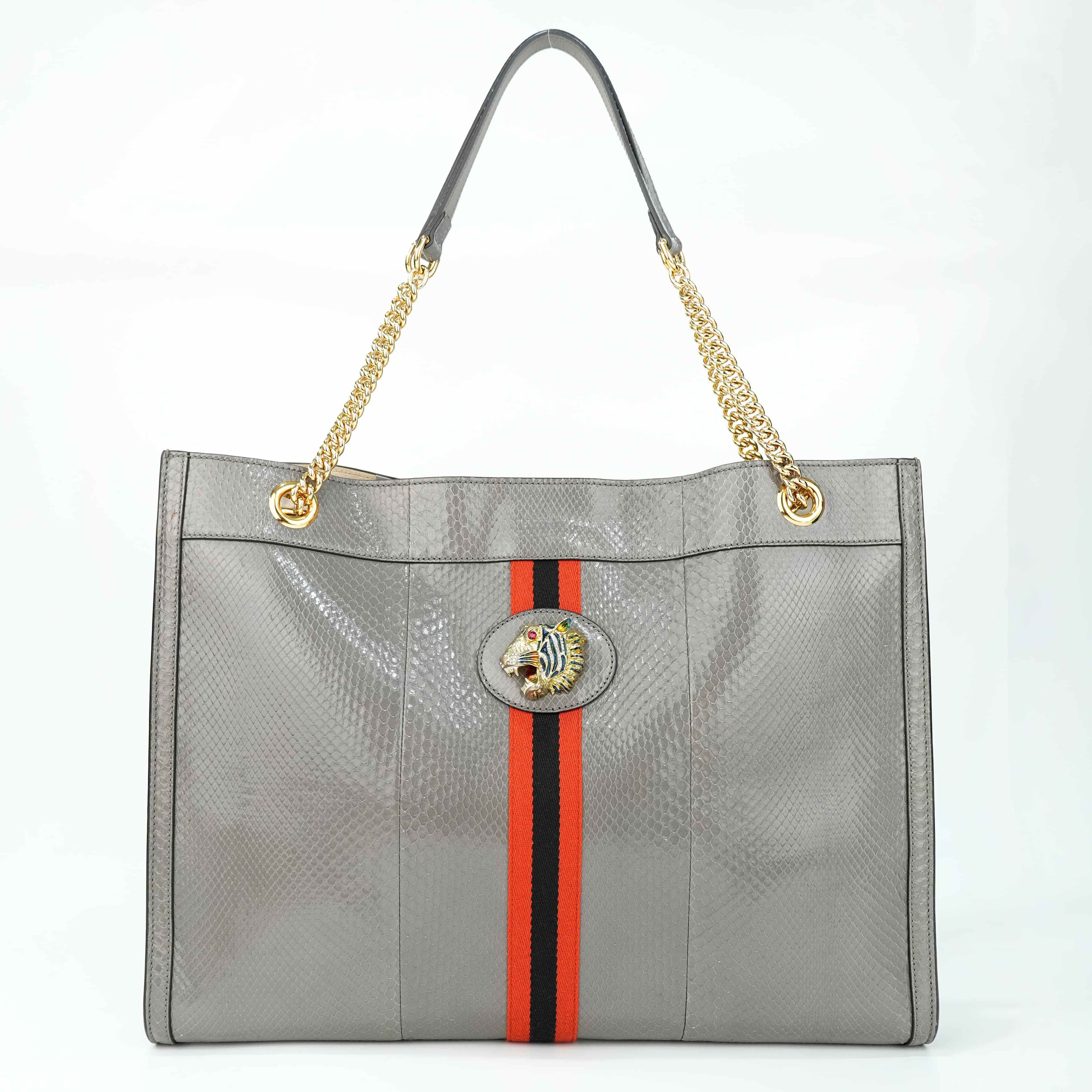 Gucci Large Python Rajah Tote