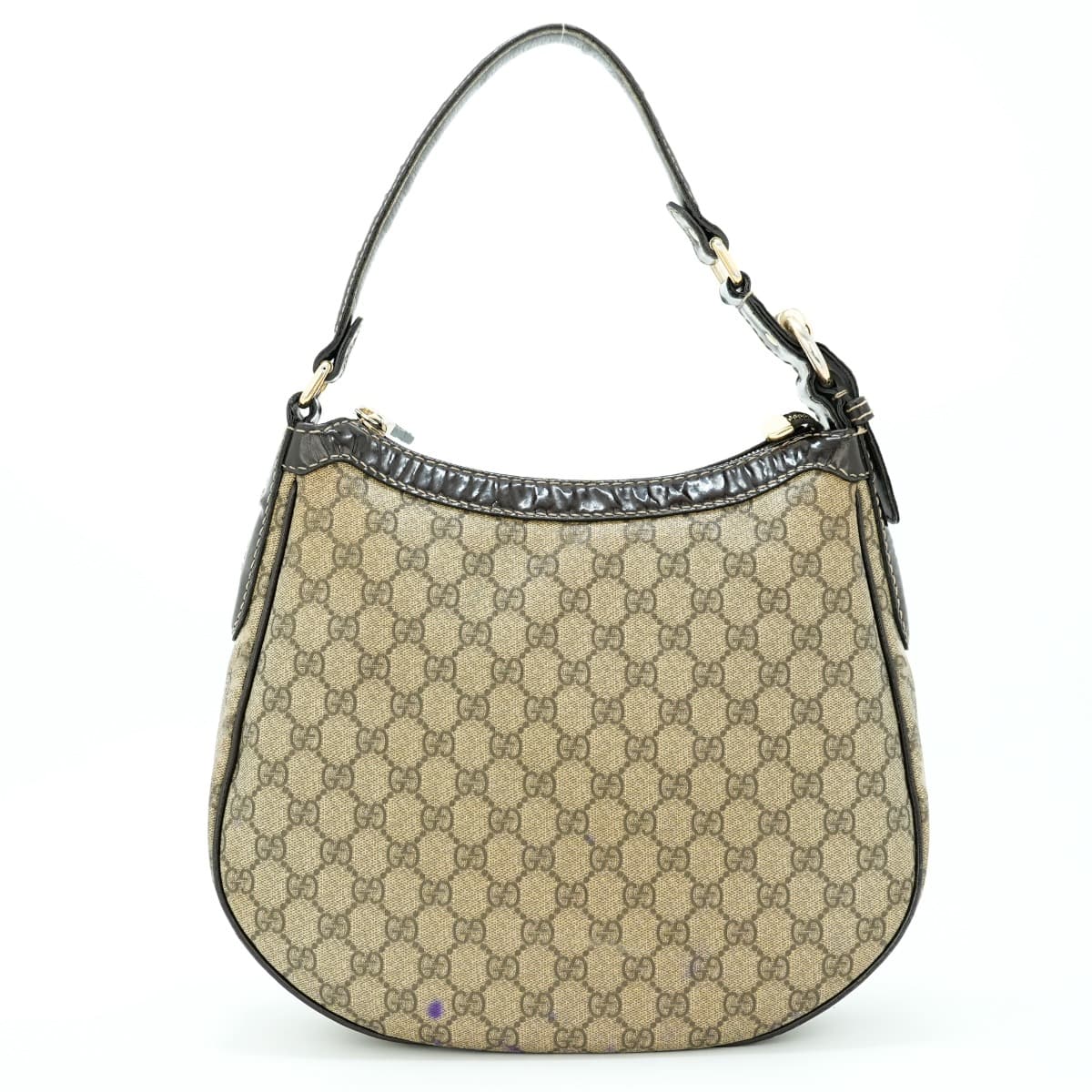 Gucci Beige/Ebony GG Coated Canvas Shoulder Bag