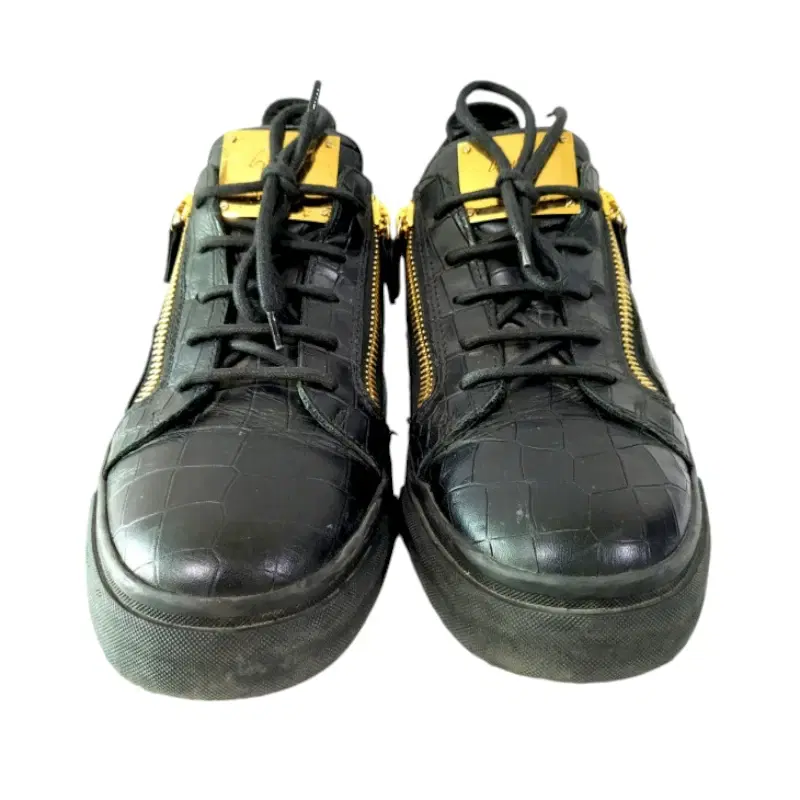 Giuseppe Zanotti Crocodile Embossed Leather Sneakers