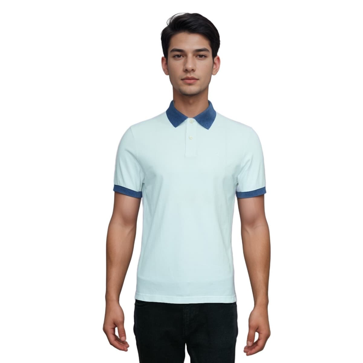 Hackett London Print Collar White Polo (HM561651 800) Shirt