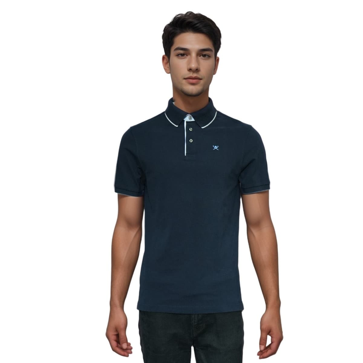 Hackett London Slim Fit Navy Polo Shirt (HM561063 595)