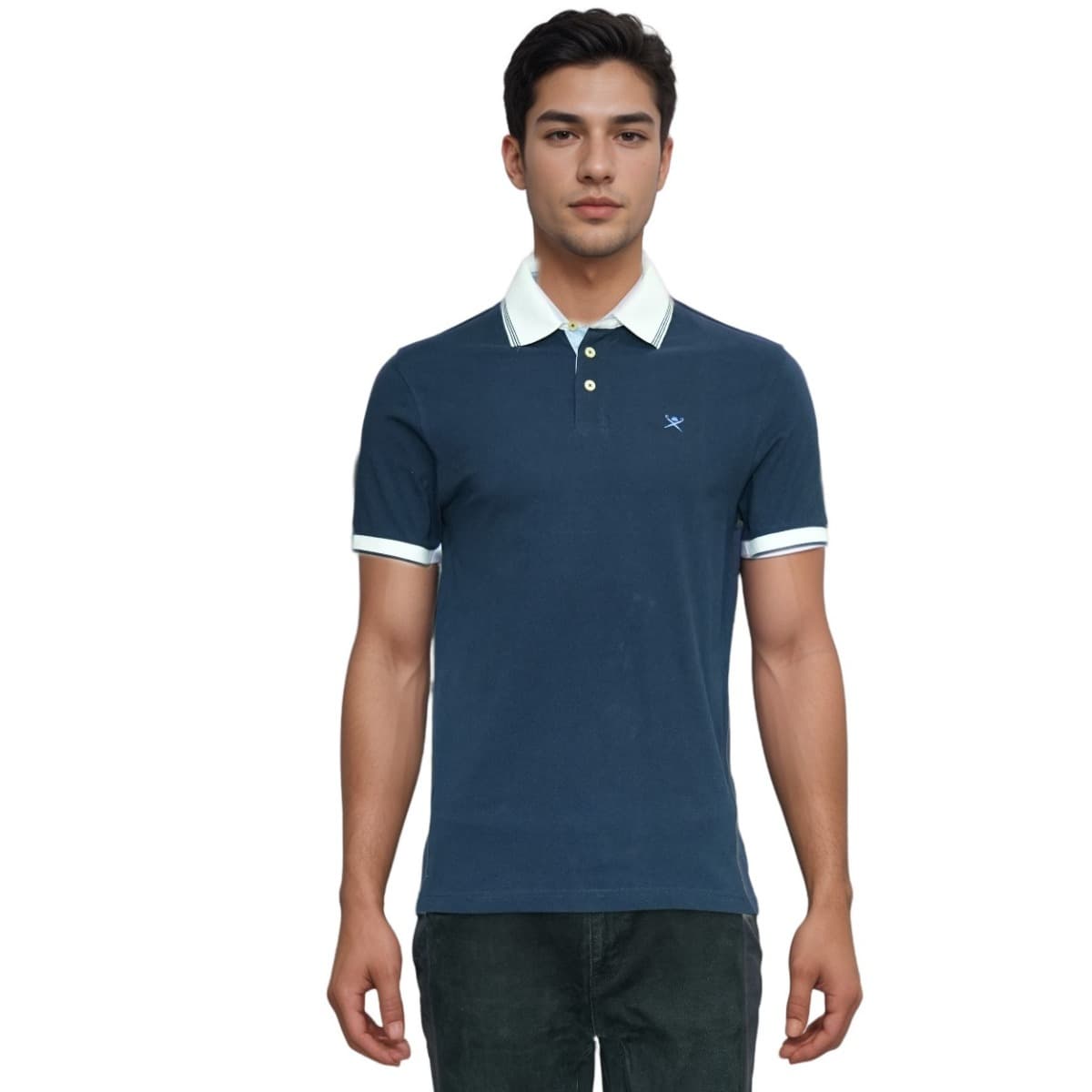 Hackett London Slim Fit Navy Polo Shirt (HM561513 595)