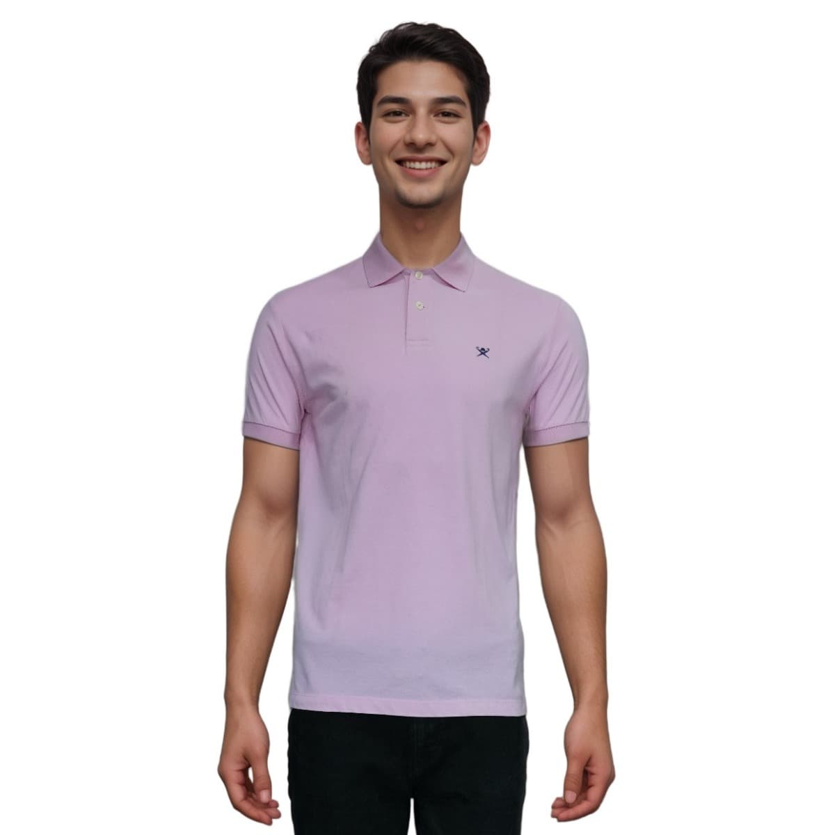 Hackett London Tailored Fit Pink Polo Shirt (HM561502)