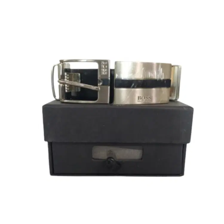 Hugo Boss Leather Belt With Two Buckle-Hover-Image