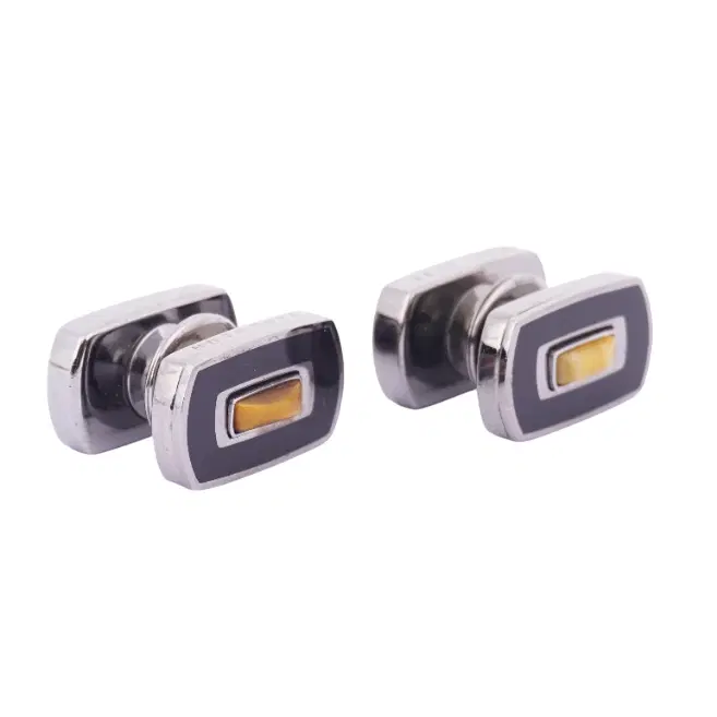Hugo Boss Silver Cufflinks-Hover-Image