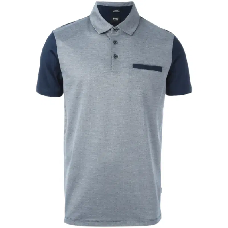 Hugo Boss Grey Color Block Polo