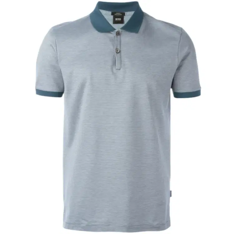 Hugo Boss Teal Contrast Detailing Polo-Hover-Image
