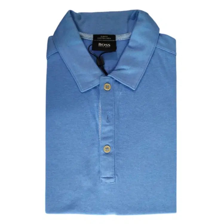 Hugo Boss Cotton Linen Slim Fit Polo Tshirt-Hover-Image