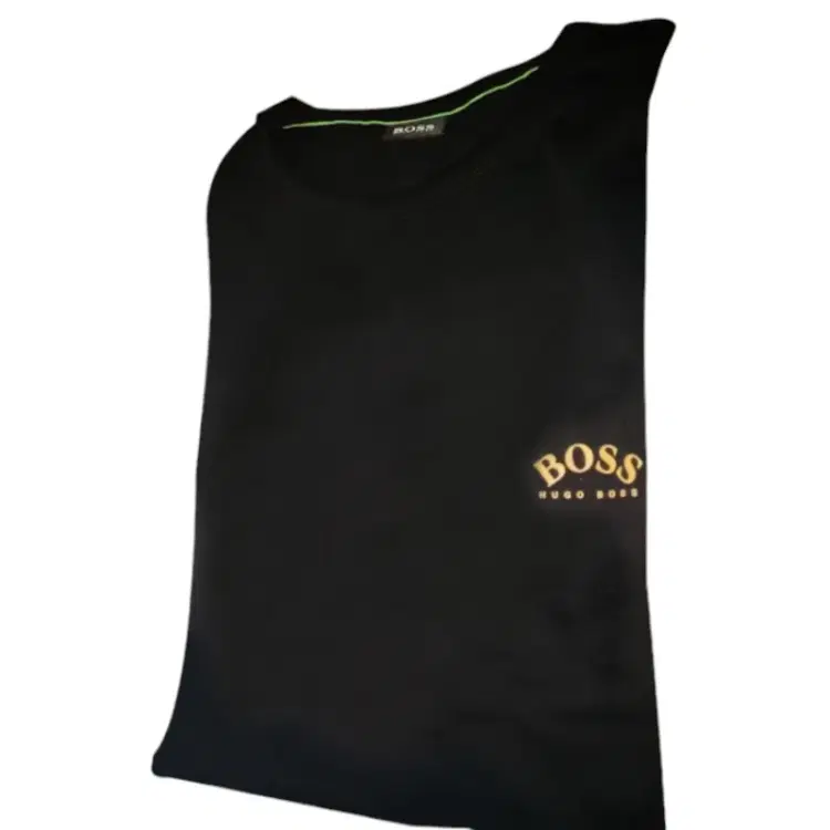 Hugo Boss Solid Black T-Shirt-Hover-Image