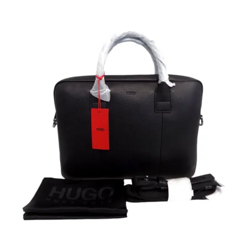 Hugo Boss Leather Laptop Document Case Bag