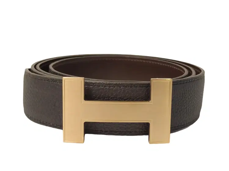 Hermes H Buckle Reversible Leather Belt-Hover-Image