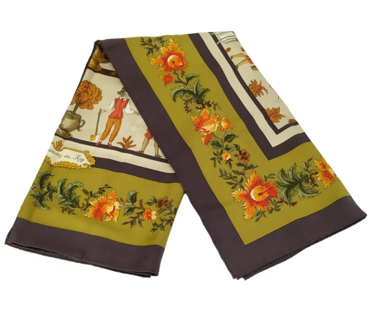Hermes Les Jardiniers du Roy Silk Scarf-Hover-Image