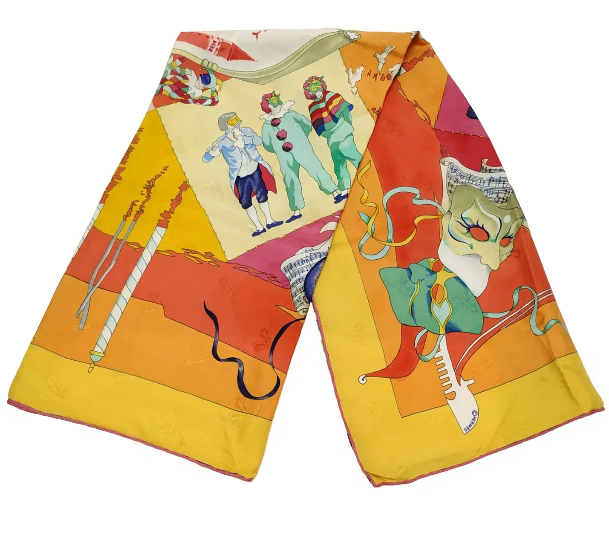 Hermes Le Carnaval de Venise Silk Scarf