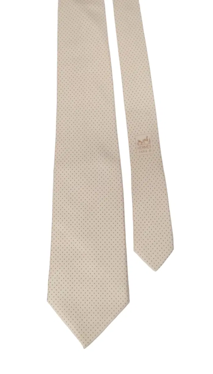 Hermes Light Pink Silk Tie