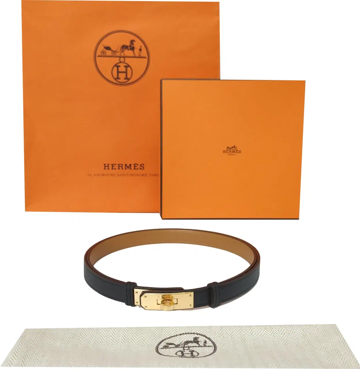 Hermes Kelly 18 Epsom Leather Belt