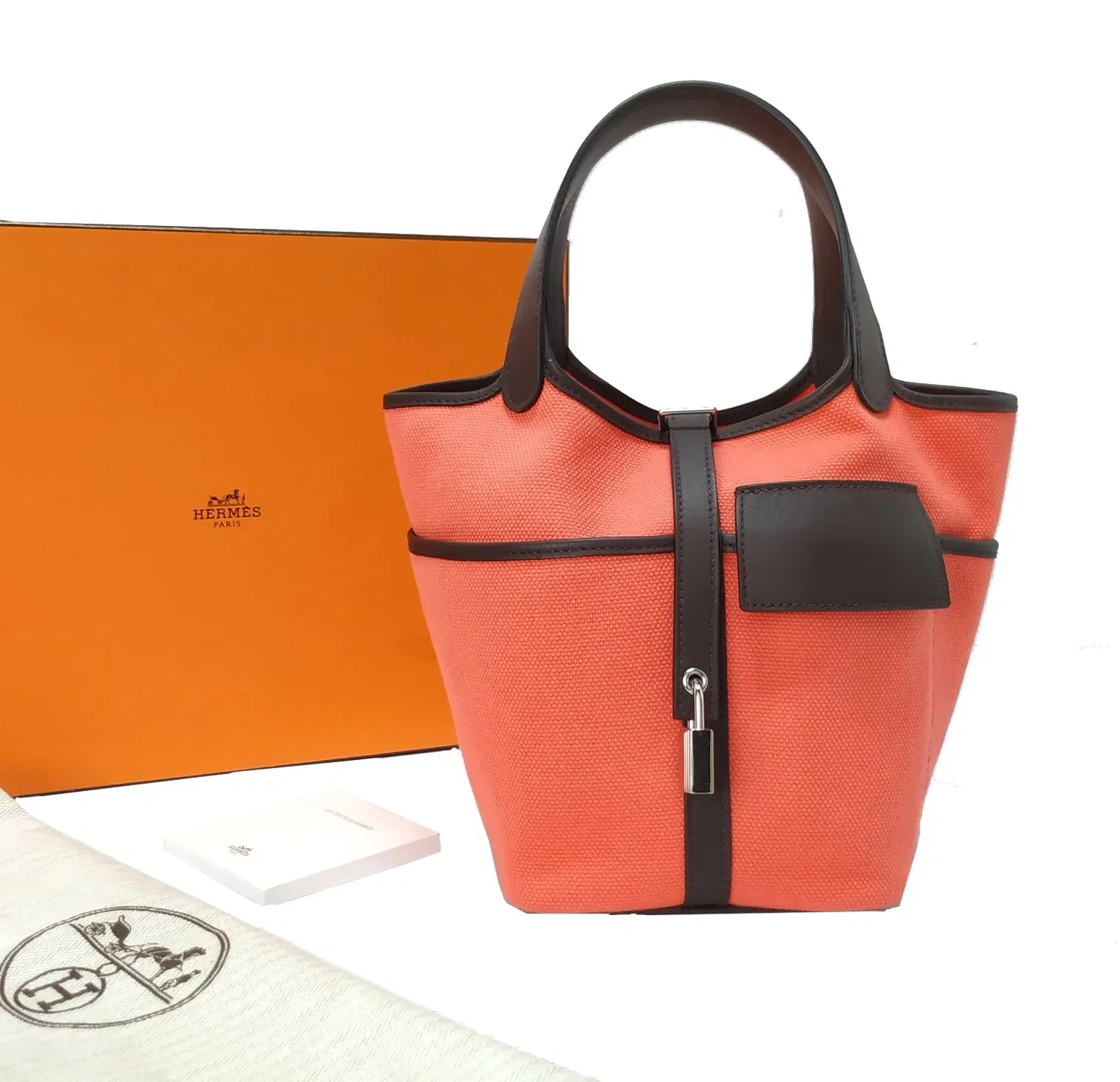 Hermes 2022 Toile Goeland & Swift Picotin Lock 18 Pocket Bag