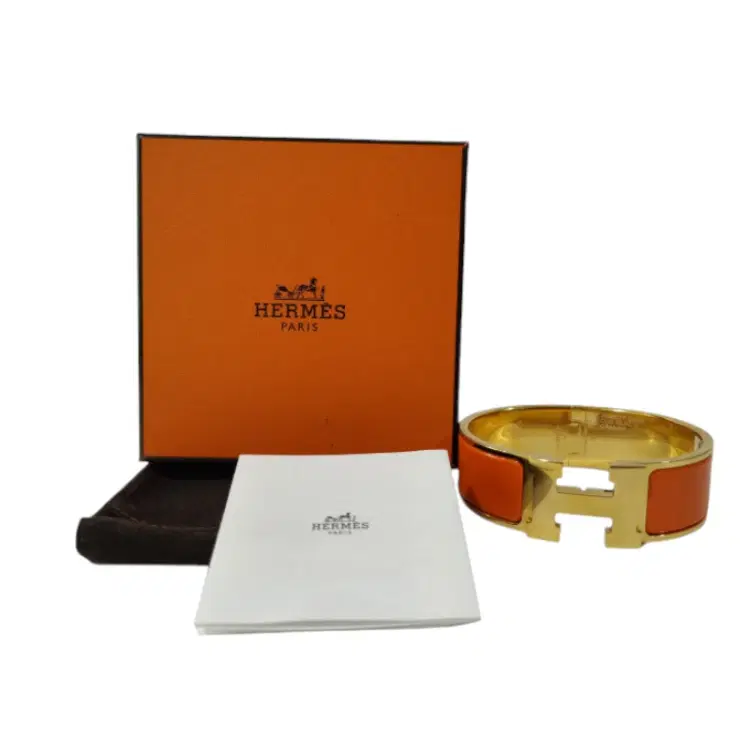 Hermes Clic Clac H Orange Bracelet-Hover-Image