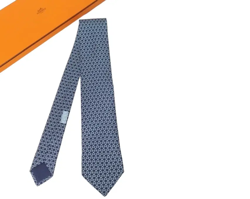 Hermes Patterned Silk Tie