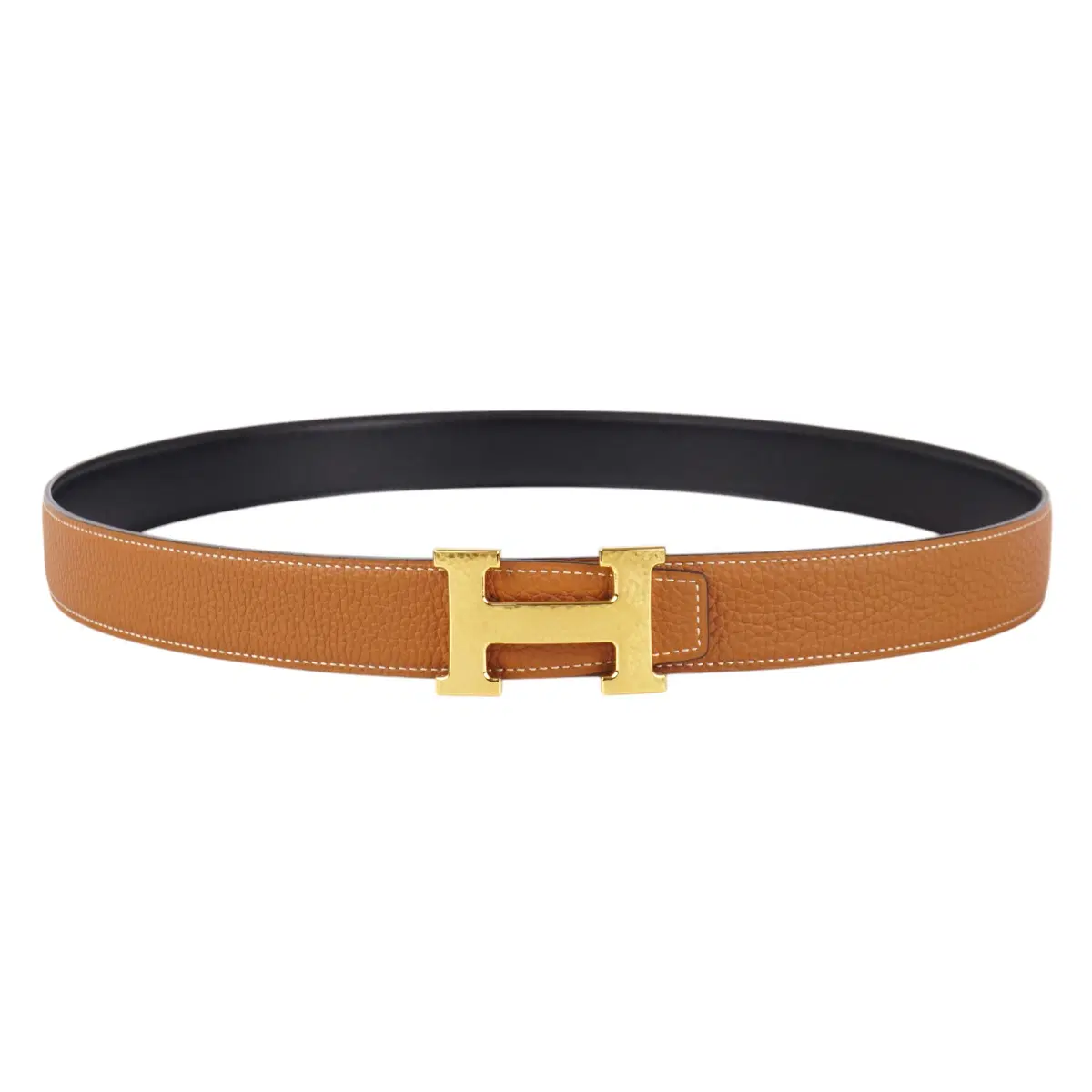 【HERMES】Vintage 1976 leather belt (GOLD) Luxepolis.com India | Hermes Brushed Yellow Gold Plated Men's Belt