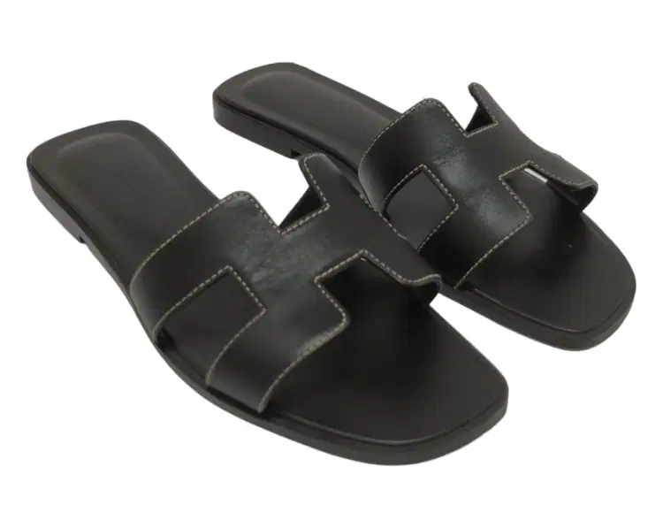 Size 37.5 - Hermes Oran Slippers-Hover-Image