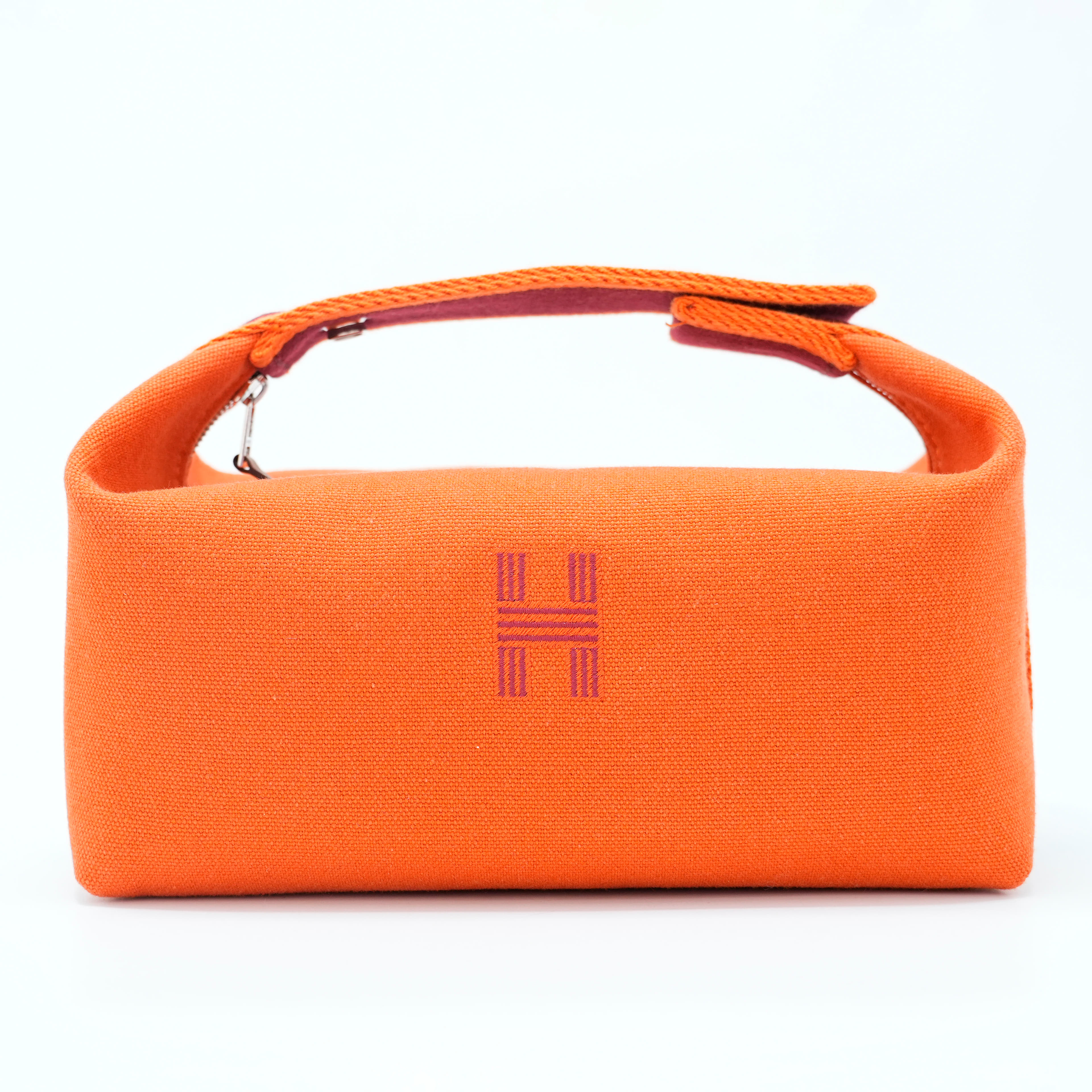 Hermes Bride-a-Brac case, small model in orange feu