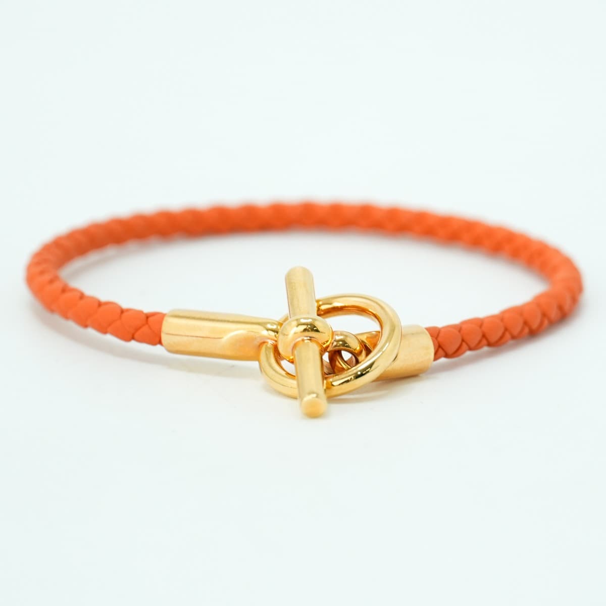 Size M Hermès Orange Glenan Bracelet