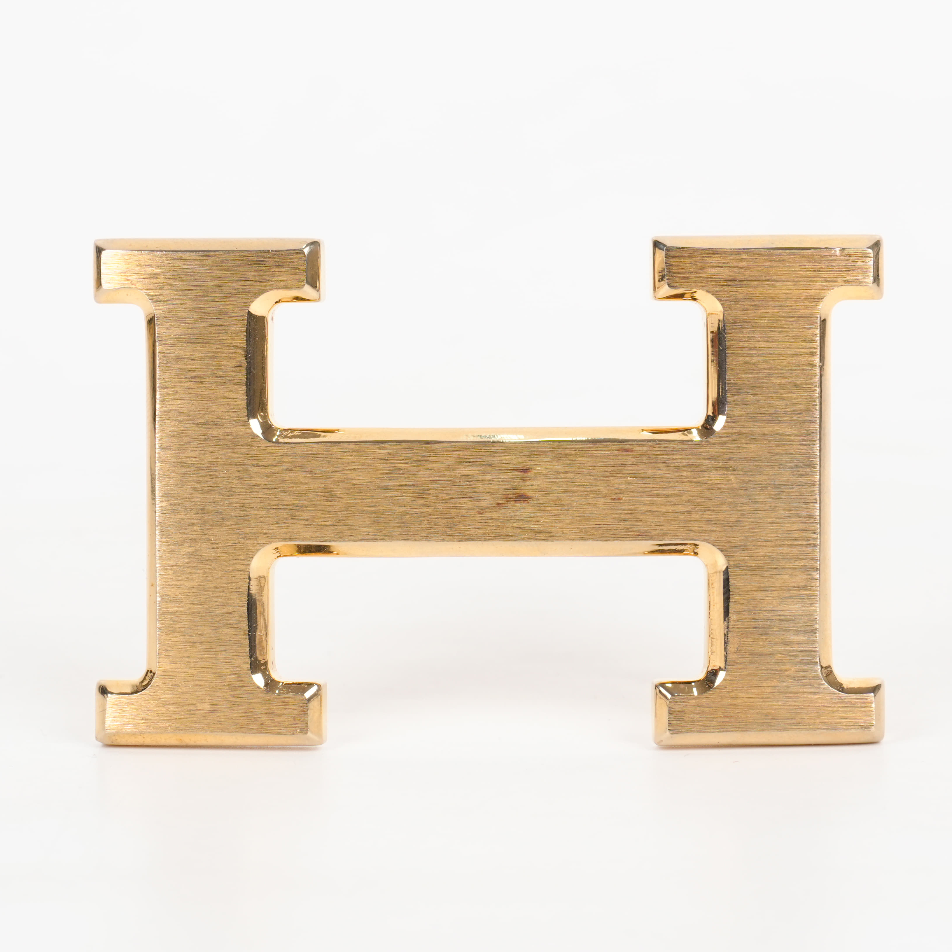 Hermes Gold Plated H Belt Buckle